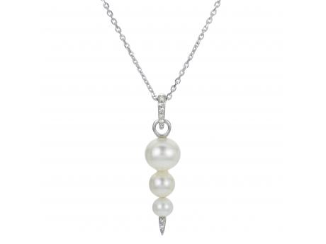 Sterling Silver Freshwater Pearl Pendant Carroll / Ochs Jewelers Monroe, MI