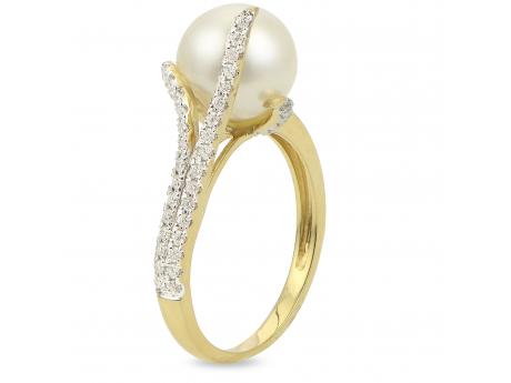 14KT Yellow Gold Freshwater Pearl Ring Leslie E. Sandler Fine Jewelry and Gemstones rockville , MD