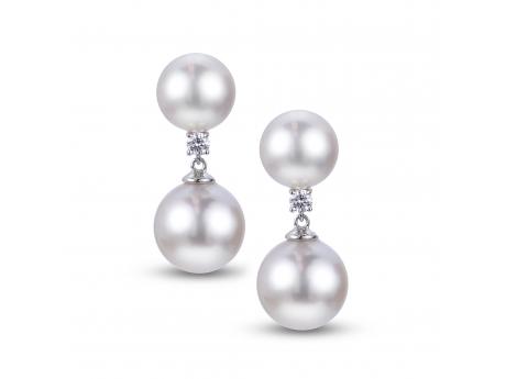 14KT Yellow Gold Akoya Pearl Earring Towne & Country Jewelers Westborough, MA