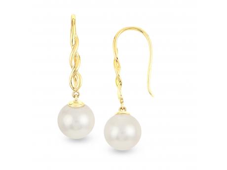 14KT Yellow Gold Freshwater Pearl Earring Smith Jewelers Franklin, VA
