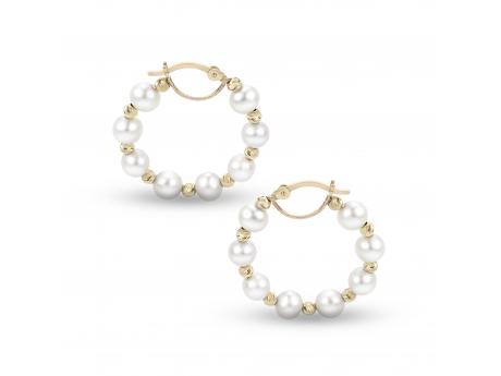 14KT Yellow Gold Freshwater Pearl Earring Carroll / Ochs Jewelers Monroe, MI