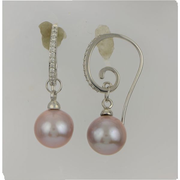 14KT White Gold Freshwater Pearl Earring 926740/NQWH | Gaines Jewelry ...