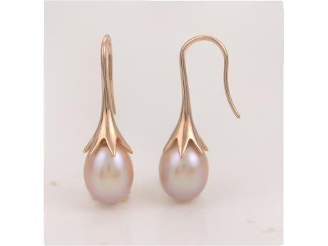 14KT Rose Gold Freshwater Pearl Earring Cravens & Lewis Jewelers Georgetown, KY