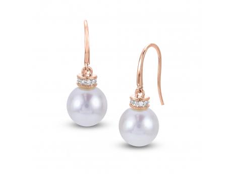 14KT Rose Gold Freshwater Pearl Earring Reigning Jewels Fine Jewelry Athens, TX