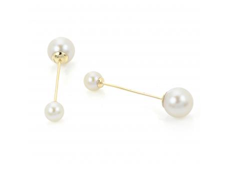 14KT Yellow Gold Freshwater Pearl Earring Baker's Fine Jewelry Bryant, AR