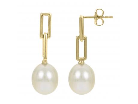 14KT Yellow Gold Freshwater Pearl Earring Engelbert's Jewelers, Inc. Rome, NY