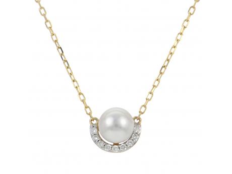 14KT Yellow Gold Akoya Pearl Necklace Reigning Jewels Fine Jewelry Athens, TX
