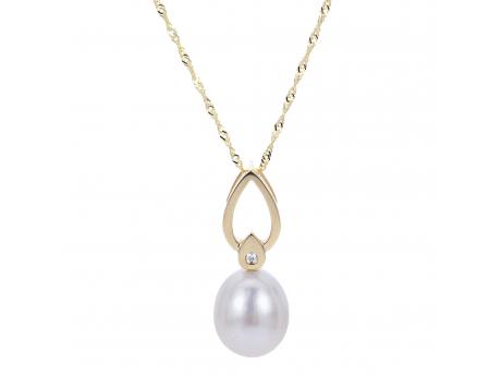 14KT Yellow Gold Freshwater Pearl Pendant Timmreck & McNicol Jewelers McMinnville, OR