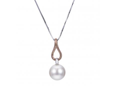 14KT White Gold Freshwater Pearl Pendant Wesche Jewelers Melbourne, FL