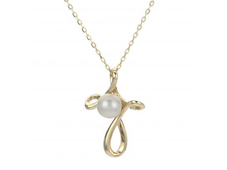 14KT Yellow Gold Freshwater Pearl Pendant Johnson Jewellers Lindsay, ON