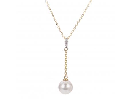 14KT Yellow Gold Akoya Pearl Pendant Mueller Jewelers Chisago City, MN