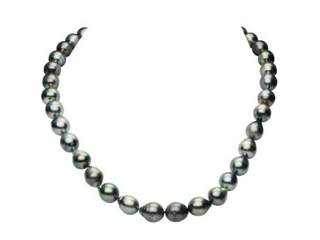 Sterling Silver Tahitian Pearl Necklace Diamonds Direct St. Petersburg, FL
