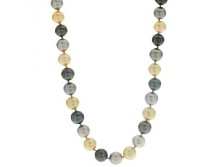 14KT White Gold Tahitian Pearl Necklace Banks Jewelers Burnsville, NC