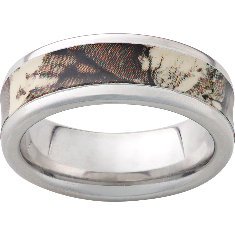 Serinium® Pipe Cut Band with Autumn Inlay Michael's Jewelry Center Dayton, OH