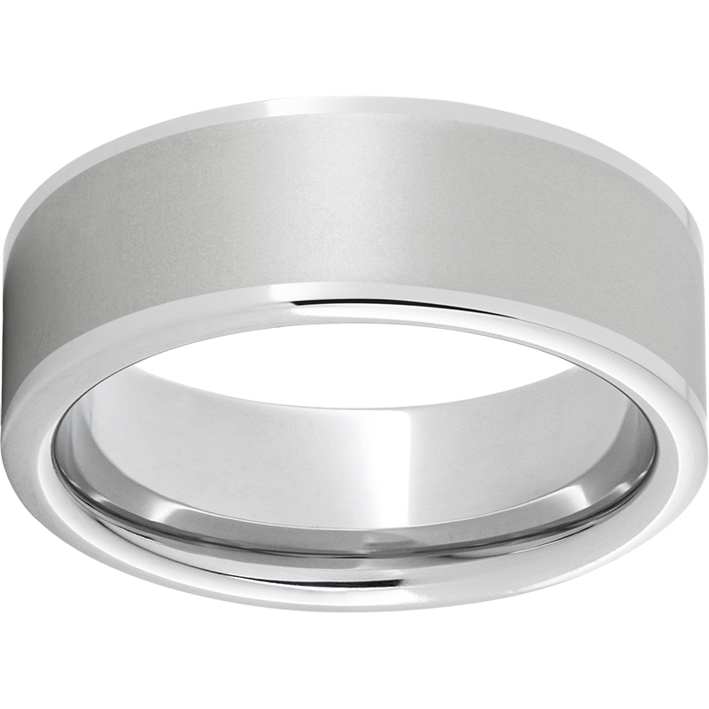 Serinium® Pipe Cut Band with a 6mm Laser Satin Finish Ritzi Jewelers Brookville, IN