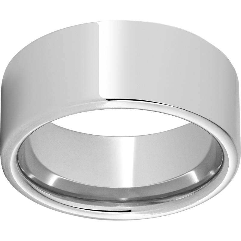 Serinium® 10mm Pipe Cut Band with Polished Finish Mesa Jewelers Grand Junction, CO