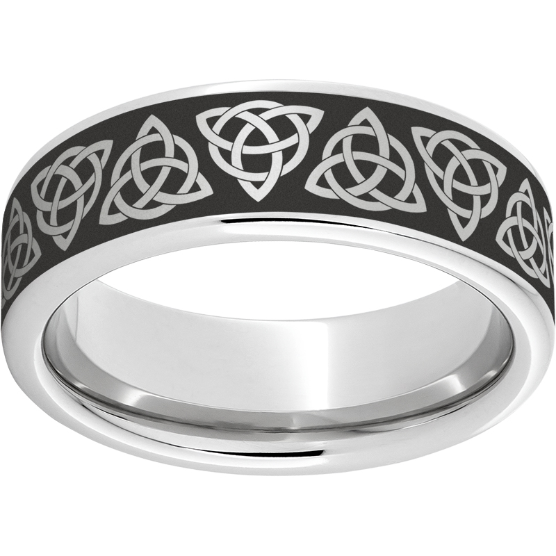 Trinity—Serinium® Engraved Ring Lennon's W.B. Wilcox Jewelers New Hartford, NY