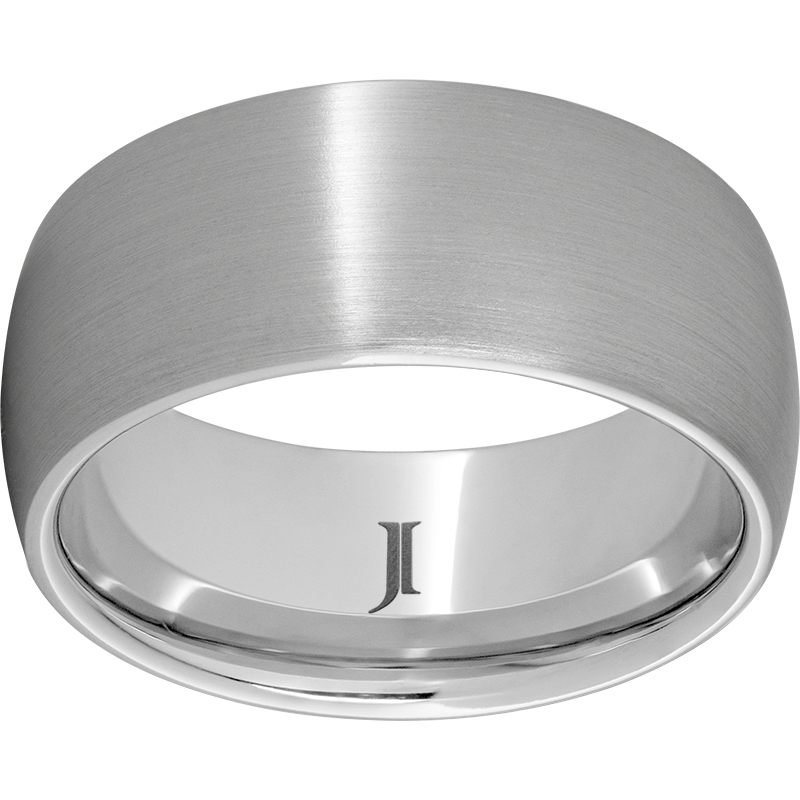 Serinium® 10mm Domed Band with Satin Finish Jerald Jewelers Latrobe, PA