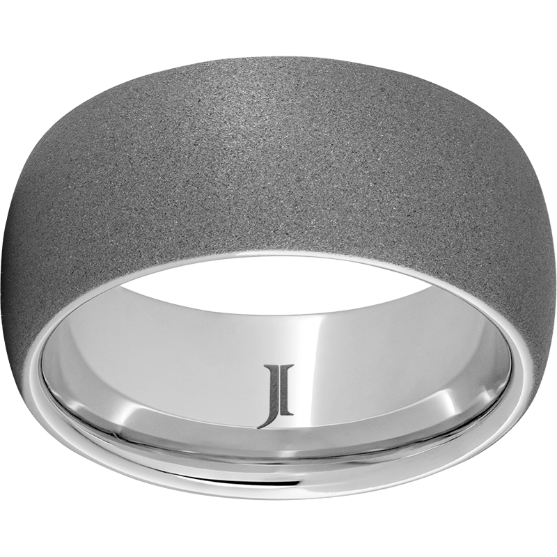 Serinium® 10mm Domed Band with Sandblast Finish Michele & Company Fine Jewelers Lapeer, MI