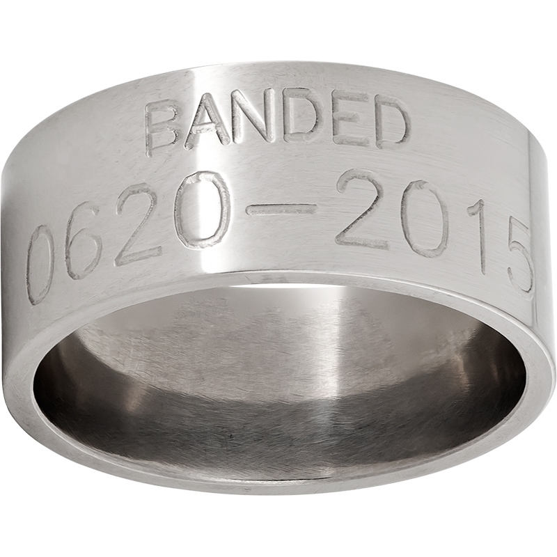 Duck Band—Titanium Engraved Band Jerald Jewelers Latrobe, PA