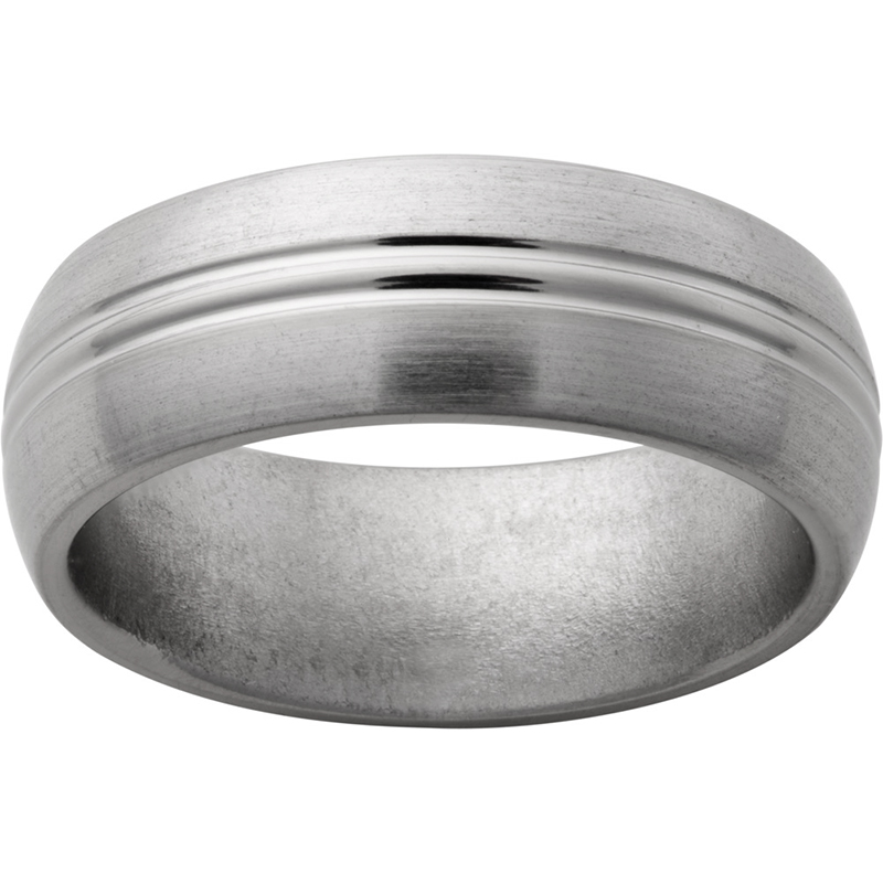 Titanium Domed Band with Satin Finish Mitchell's Jewelry Norman, OK