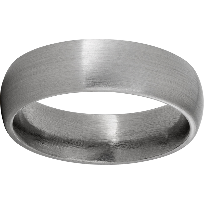Titanium Domed Band with Satin Finish Mitchell's Jewelry Norman, OK