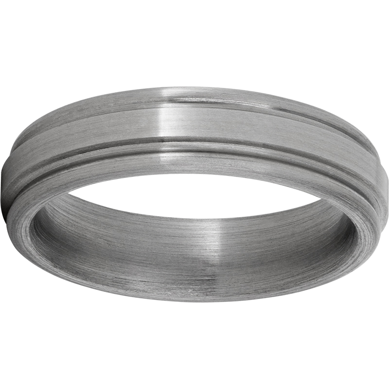 Titanium Rounded Edge Band with Satin Finish Mitchell's Jewelry Norman, OK