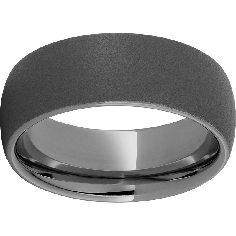 Rugged Tungsten™ 8mm Domed Band with Sandblast Finish Confer's Jewelers Bellefonte, PA