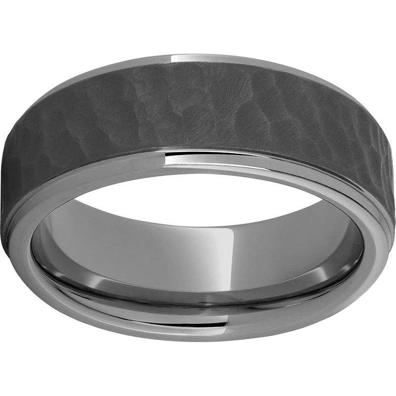 Rugged Tungsten™ 8mm Grooved Edge Band with Thor Sandblast Finish Confer's Jewelers Bellefonte, PA