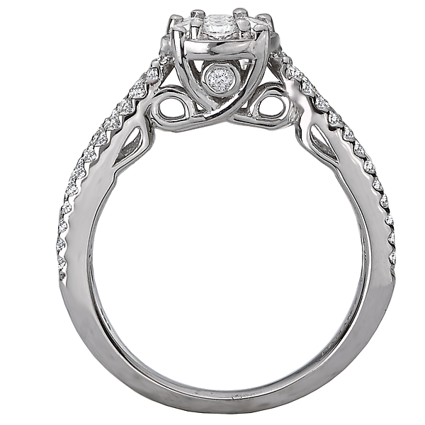 Halo Cluster Diamond Ring Image 2 J. Schrecker Jewelry Hopkinsville, KY