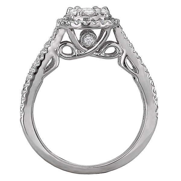 Split Shank Diamond Cluster Ring Image 2 J. Schrecker Jewelry Hopkinsville, KY