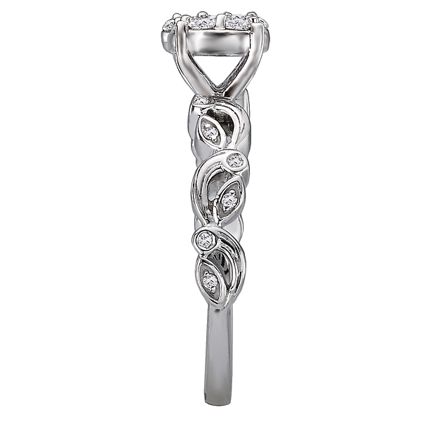 Diamond Cluster Bridal Ring Image 3 J. Schrecker Jewelry Hopkinsville, KY