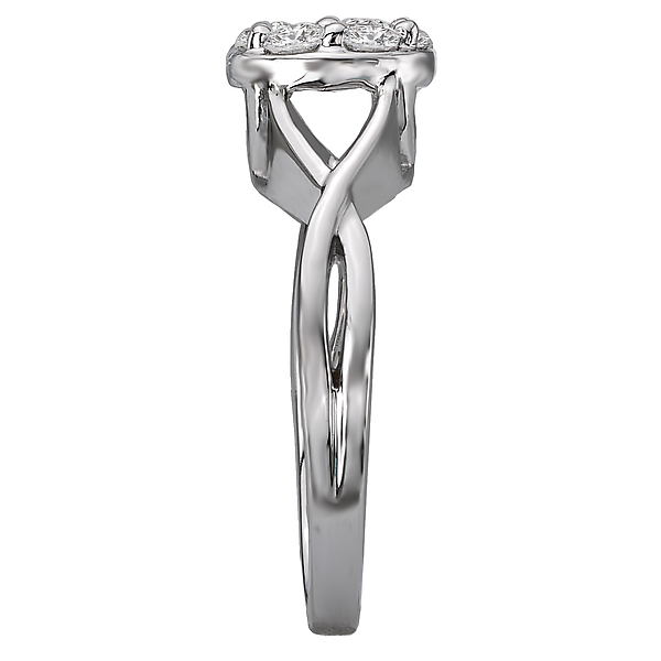 Split Shank Diamond Cluster Ring Image 3 J. Schrecker Jewelry Hopkinsville, KY