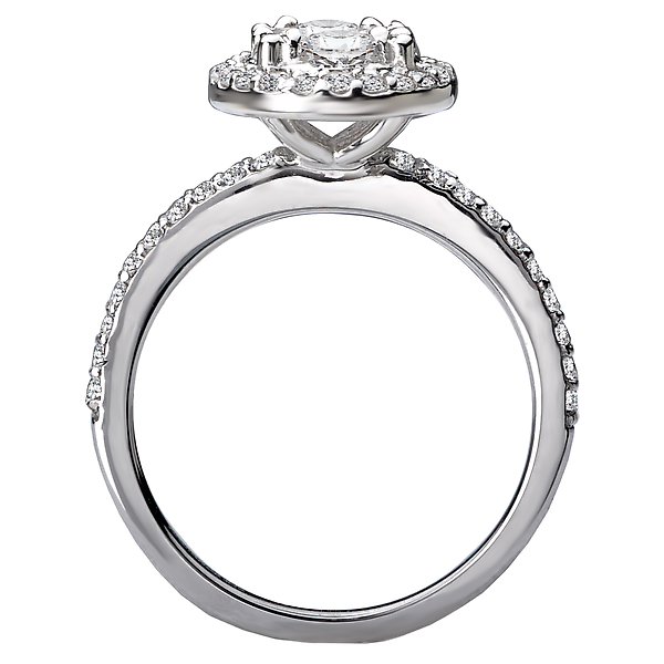 Diamond Cluster Bridal Ring Image 2 J. Schrecker Jewelry Hopkinsville, KY