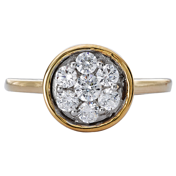 Diamond Cluster Ring Image 4 J. Schrecker Jewelry Hopkinsville, KY