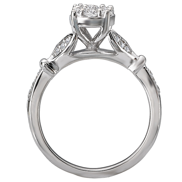 Classic Diamond Cluster Ring Image 2 J. Schrecker Jewelry Hopkinsville, KY