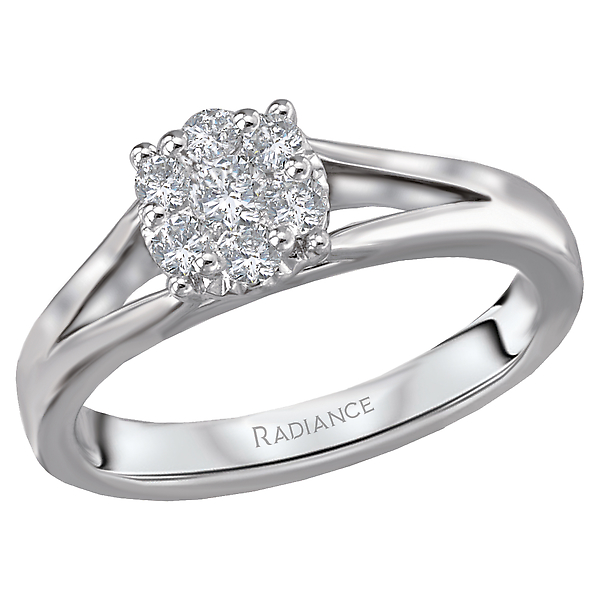 Diamond Cluster Bridal Ring J. Schrecker Jewelry Hopkinsville, KY