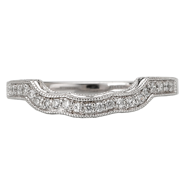 Curved Wedding Band Image 4 J. Schrecker Jewelry Hopkinsville, KY