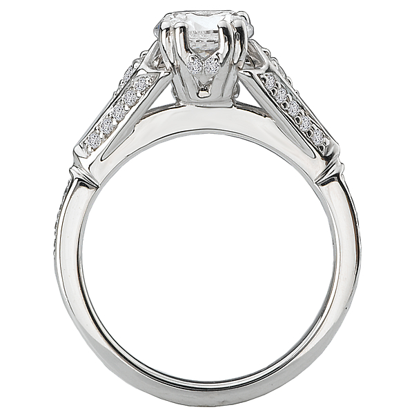 Vintage Semi-Mount Diamond Ring Image 2 J. Schrecker Jewelry Hopkinsville, KY