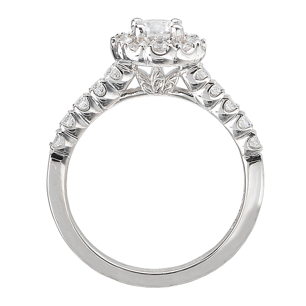 Halo Diamond Ring Image 2 The Hills Jewelry LLC Worthington, OH