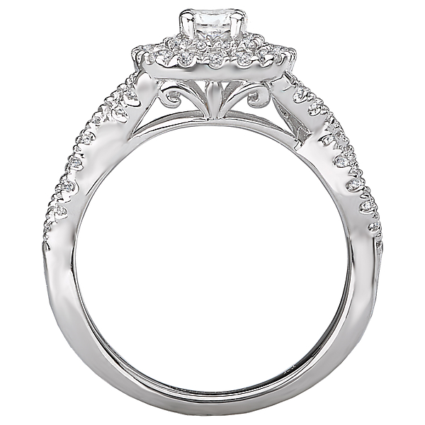 Halo Diamond Ring Image 2 Malak Jewelers Charlotte, NC