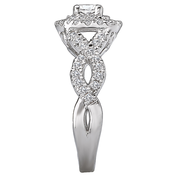 Halo Semi-Mount Diamond Ring Image 3 Chandlee Jewelers Athens, GA