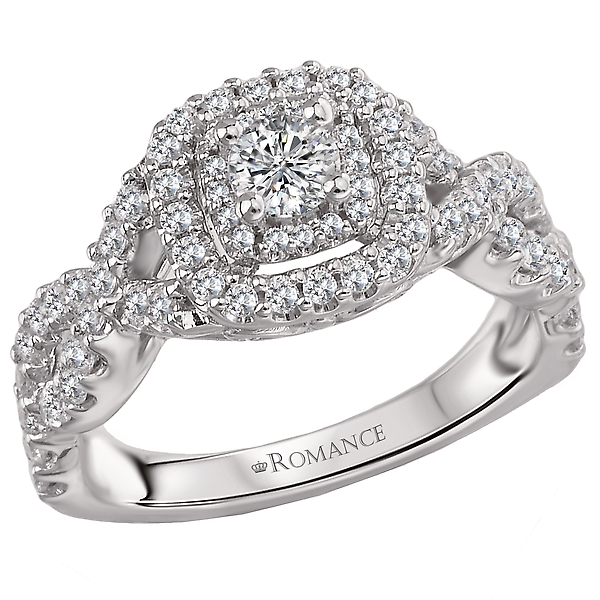 Halo Semi-Mount Diamond Ring James Gattas Jewelers Memphis, TN