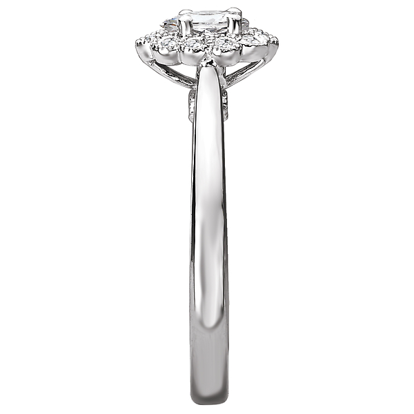 Halo Diamond Ring Image 3 Puckett's Fine Jewelry Benton, KY