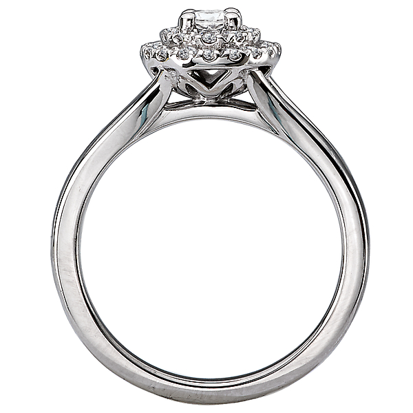 Engagement Rings - Split Shank Semi-Mount Diamond Ring - image #2