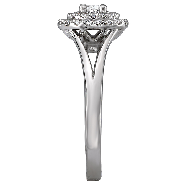 Engagement Rings - Split Shank Semi-Mount Diamond Ring - image #3