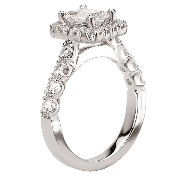 Halo Semi-mount Diamond Ring Image 2 Chandlee Jewelers Athens, GA