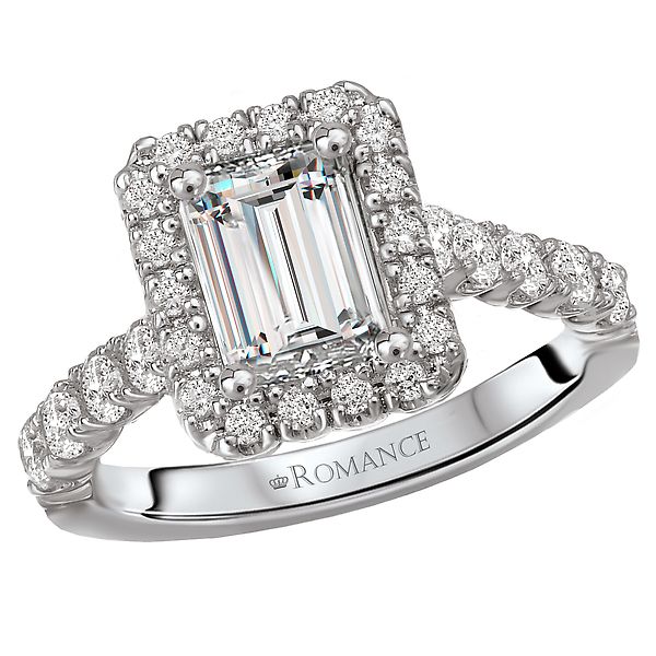 Halo Semi-mount Diamond Ring Malak Jewelers Charlotte, NC