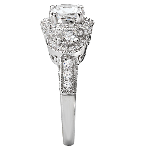 Halo Semi-Mount Diamond Ring Image 3 The Hills Jewelry LLC Worthington, OH