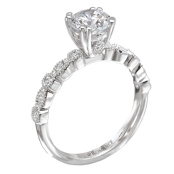 Peg Head Semi-Mount Diamond Ring Image 2 The Hills Jewelry LLC Worthington, OH